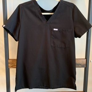FIGS Black Scrub Top Technical Collection Small